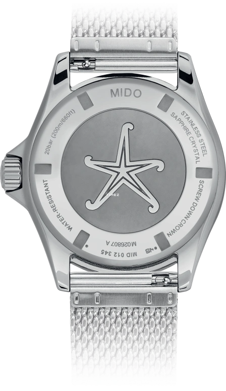 Mido,Ocean Star 40.50mm,40.50mm,Stainless Steel,Gradient,Blue,Automatic,Day,Sapphire,Crystal Glass,M026,M026.807.11.041.01