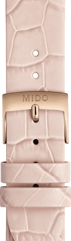 Mido,Baroncelli 33mm,33mm,Stainless Steel,Rose Gold,White,Automatic,42hours,In-house Caliber,M027,M027.207.36.010.00