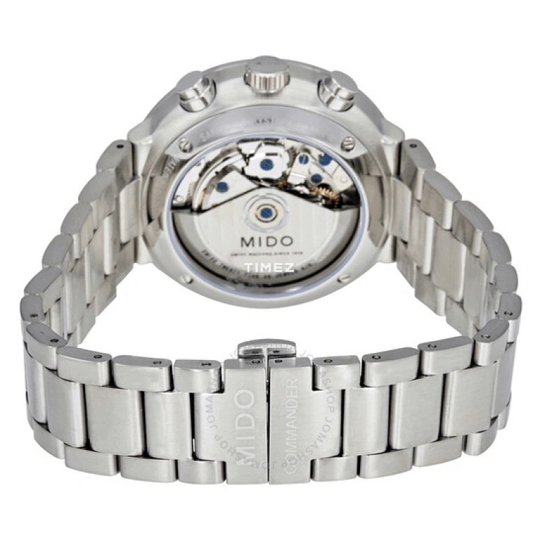 Mido,Commander 42.50mm,42.50mm,Stainless Steel,Silver,Automatic,Chronograph,Date,Day,M014,M014.414.11.031.09