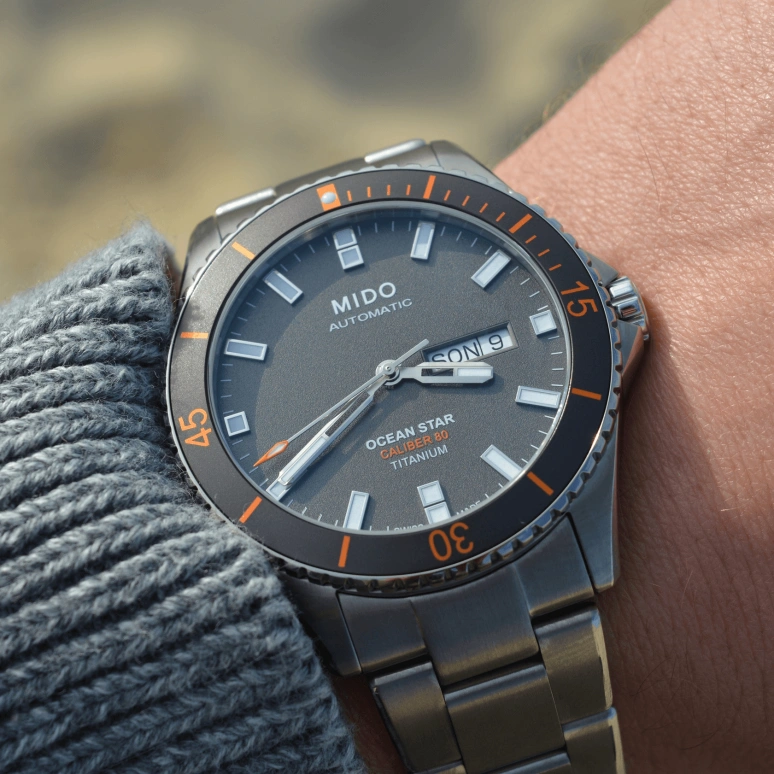 Mido,Ocean Star 42.50mm,42.50mm,Titanium,Grey,Automatic,Date,Day,M026,M026.430.44.061.00