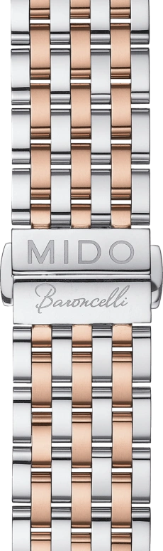 Mido,Baroncelli 39mm,39mm,Stainless Steel,Rose Gold,White,Automatic,Day,42hours,M027,M027.407.22.010.00