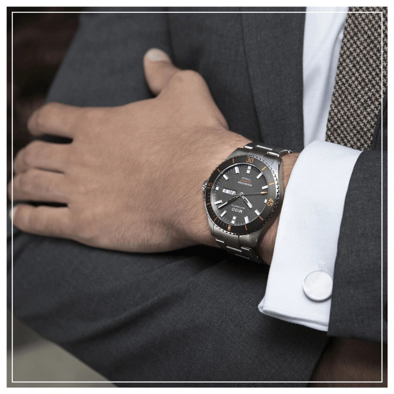 Mido,Ocean Star 42.50mm,42.50mm,Titanium,Grey,Automatic,Date,Day,M026,M026.430.44.061.00