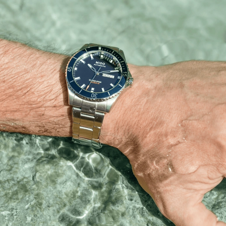 Mido,Ocean Star 42.50mm,42.50mm,Stainless Steel,Blue,Automatic,Date,Day,M026,M026.430.11.041.00
