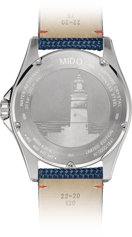 Mido,Ocean Star 42.50mm,42.50mm,Stainless Steel,Blue,Automatic,80hours,Sapphire,M026,M026.430.17.041.01