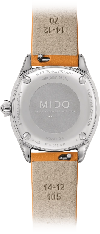 Mido,Belluna 27mm,27mm,Stainless Steel,Black,Quartz,Day,Sapphire,Crystal Glass,M024,M024.110.16.066.00