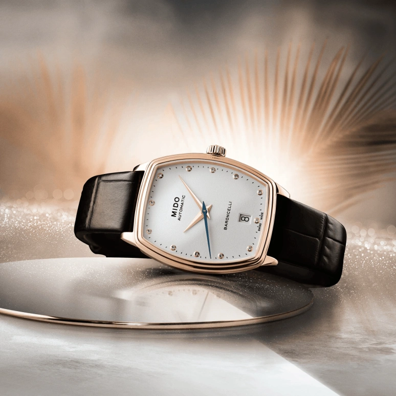 Mido,Baroncelli 30.50x35mm,30.50x35mm,Stainless Steel,White,Automatic,Day,42hours,M041,M041.307.36.016.00