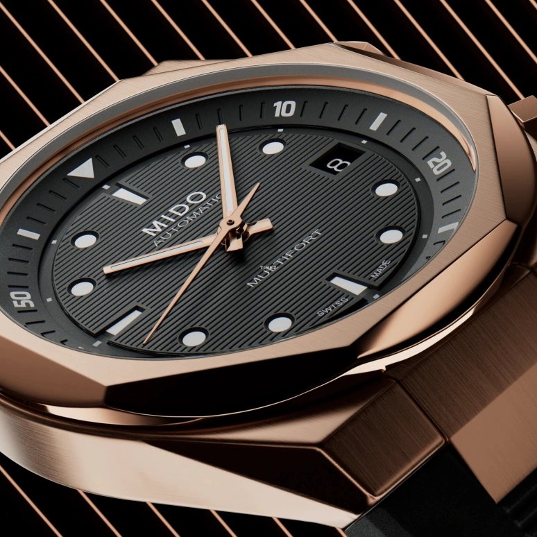 Mido,Multifort 38.40x40mm,38.40x40mm,Stainless Steel,Black,Automatic,Day,72hours,M047,M047.507.37.051.00