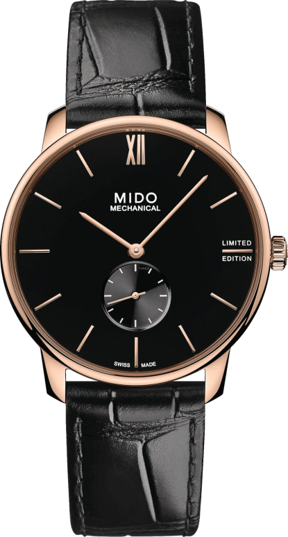 Mido,Baroncelli 39mm,39mm,Stainless Steel,Black,In-house Caliber,Sapphire,Crystal Glass,M037,M037.405.36.050.00