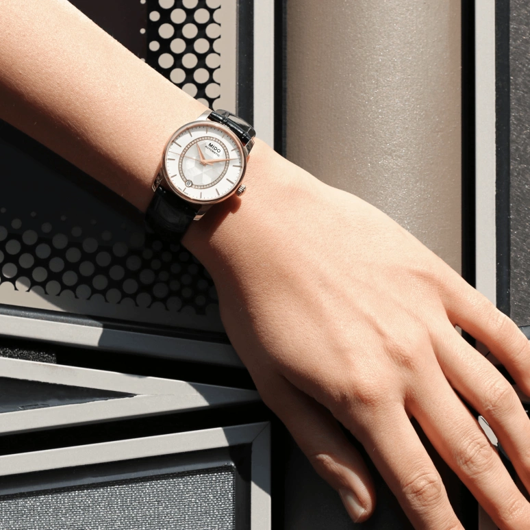 Mido,Baroncelli 33mm,33mm,Stainless Steel,White,Automatic,80hours,In-house Caliber,M007,M007.207.36.116.00