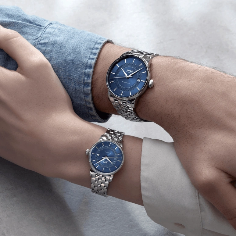 Mido,Baroncelli 39mm,39mm,Stainless Steel,Blue,Automatic,80hours,In-house Caliber,M037,M037.407.11.041.01