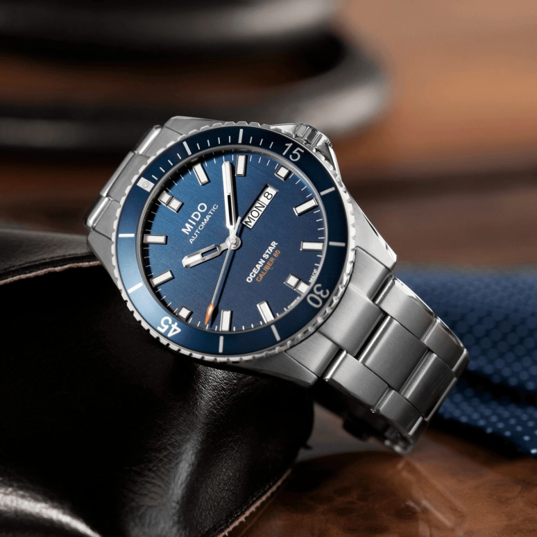 Mido,Ocean Star 42.50mm,42.50mm,Stainless Steel,Blue,Automatic,Date,Day,M026,M026.430.11.041.00