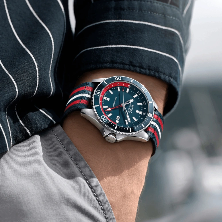 Mido,Ocean Star 44mm,44mm,Stainless Steel,Blue,Automatic,80hours,In-house Caliber,M026,M026.629.11.041.00