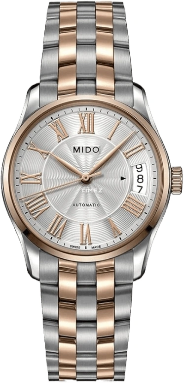 Mido,Belluna 33mm,33mm,Stainless Steel,Silver,Automatic,Day,80hours,M024,M024.207.22.033.00