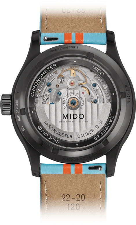 Mido,Multifort 42mm,42mm,Stainless Steel,Black,Automatic,Date,Day,M038,M038.431.36.051.00