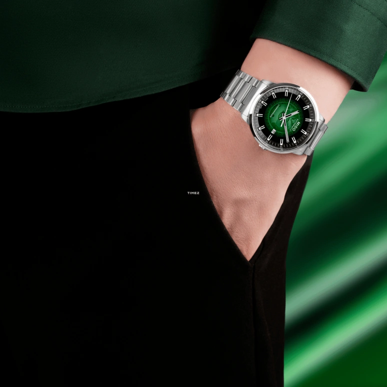 Mido,Commander 40mm,40mm,Stainless Steel,Green,Automatic,Day,80hours,M021,M021.407.11.411.03