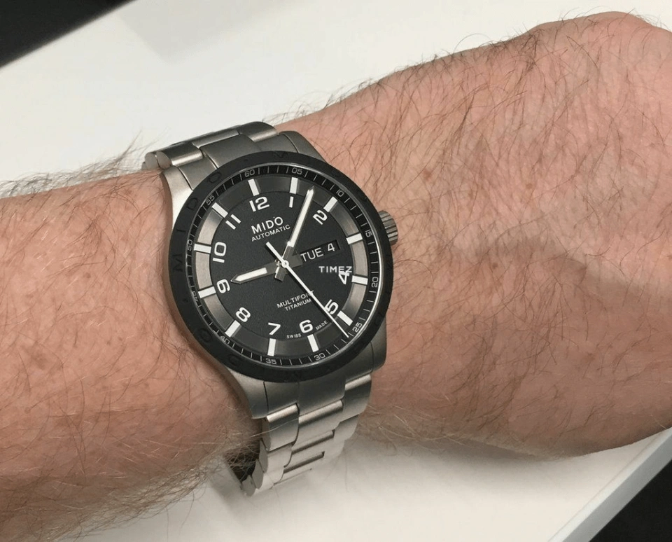 Mido,Multifort 42mm,42mm,Titanium,Black,Automatic,Date,Day,M018,M018.430.44.052.00