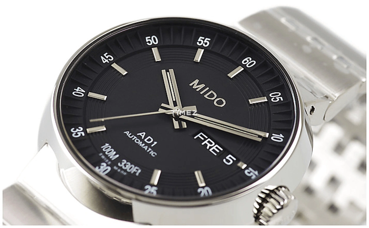 Mido,All Dial 38mm,38mm,Stainless Steel,Black,Automatic,Date,Day,M8330,M8330.4.18.13