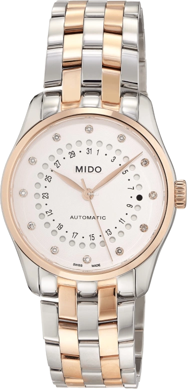 Mido,Belluna 33mm,33mm,Stainless Steel,Silver White,Automatic,Day,80hours,M024,M024.207.22.036.00