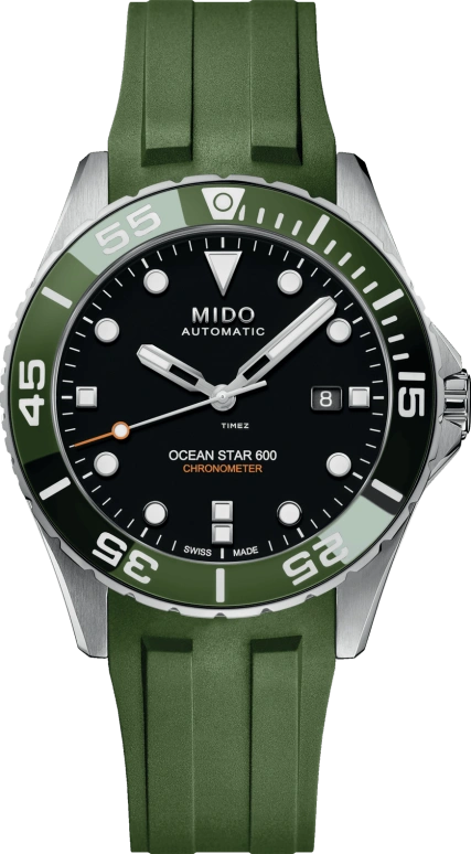 Mido,Ocean Star 43.50mm,43.50mm,Stainless Steel,Black,Automatic,Day,80hours,M026,M026.608.11.051.01