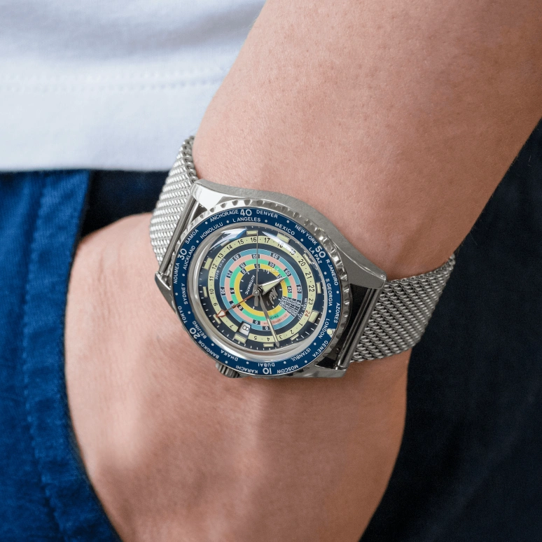Mido,Ocean Star 40.50mm,40.50mm,Stainless Steel,Blue,Automatic,Day,World Time,M026,M026.829.17.041.00