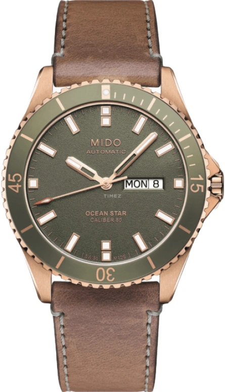 Mido,Ocean Star 42.50mm,42.50mm,Stainless Steel,Green,Automatic,Date,Day,M026,M026.430.36.091.00
