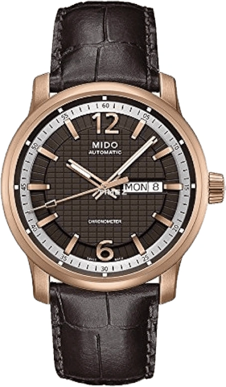 Mido,Great Wall 42mm,42mm,Stainless Steel,Coffee,Automatic,Date,Day,M019,M019.631.36.297.00