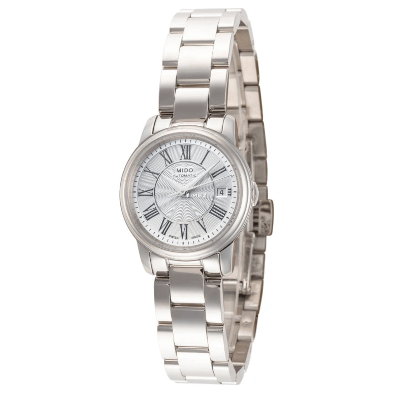 Mido,Baroncelli 25mm,25mm,Stainless Steel,Silver,Automatic,Day,38hours,M010,M010.007.11.033.09