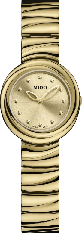 Mido,Miss Cloud 25x26.50mm,25x26.50mm,Stainless Steel,Champagne,Quartz,26280hours,Sapphire,Glass,M050,M050.009.33.021.00