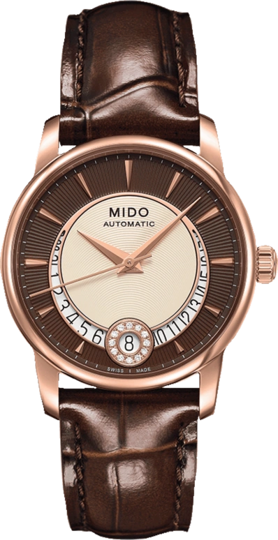Mido,Baroncelli 33mm,33mm,Stainless Steel,Coffee,Automatic,80hours,In-house Caliber,M007,M007.207.36.291.00