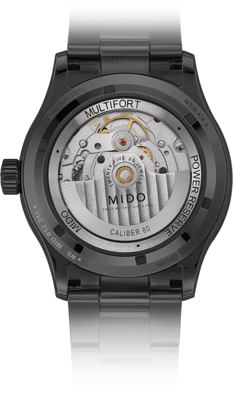 Mido,Multifort 42mm,42mm,Stainless Steel,Grey,Automatic,Date,Power Reserve Indicator,M038,M038.424.33.061.00