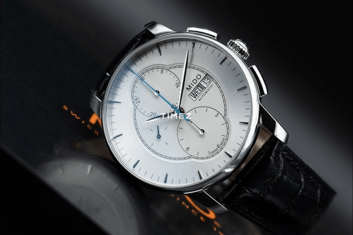 Mido,Baroncelli 42mm,42mm,Stainless Steel,Silver,Automatic,Chronograph,Date,Day,M8607,M8607.4.17.4