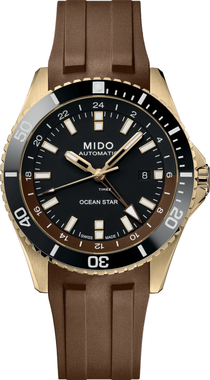 Mido,Ocean Star 44mm,44mm,Stainless Steel,Black,Automatic,Dule Time,80hours,M026,M026.629.37.291.00