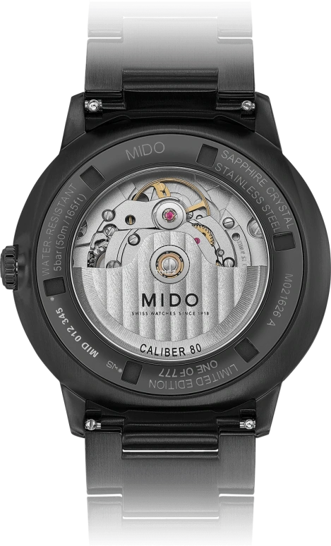 Mido,Commander 42mm,42mm,Stainless Steel,Multi-Color,Black,Automatic,Big Date,80hours,M021,M021.626.33.051.01
