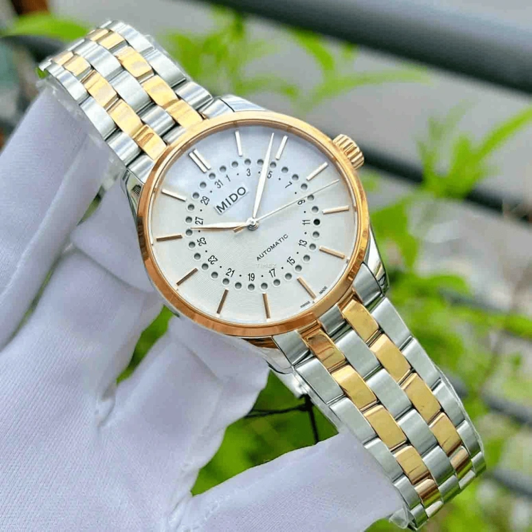 Mido,Belluna 40mm,40mm,Stainless Steel,Silver,Automatic,Day,80hours,M024,M024.407.22.031.09