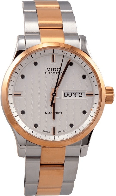 Mido,Multifort 38mm,38mm,Stainless Steel,Silver White,Automatic,Date,Day,M005,M005.830.22.031.02