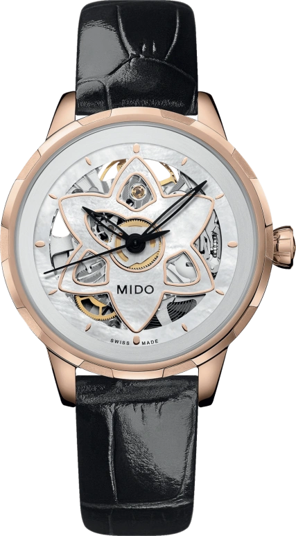Mido,Rainflower 34mm,34mm,Stainless Steel,White,Automatic,80hours,Sapphire,M043,M043.236.36.101.00