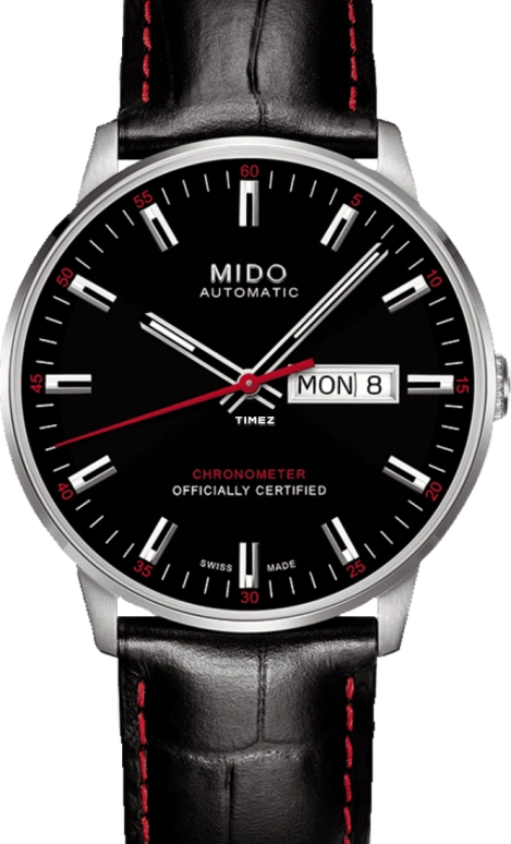 Mido,Commander 40mm,40mm,Stainless Steel,Black,Automatic,Date,Day,M021,M021.431.16.051.00