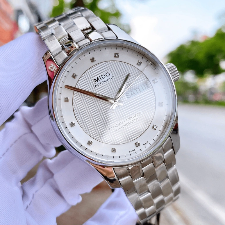 Mido,Belluna 40mm,40mm,Stainless Steel,Grey,Automatic,Date,Day,M001,M001.431.11.036.92