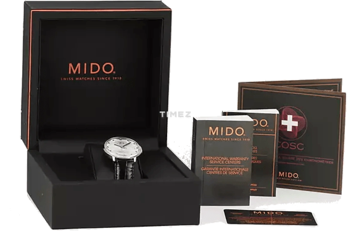 Mido,Commander 37mm,37mm,Stainless Steel,Grey,Automatic,Date,Day,M8419,M8419.4.C1.4