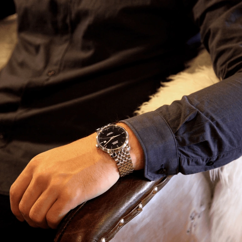 Mido,Baroncelli 40mm,40mm,Stainless Steel,Black,Automatic,Date,Anti-magnetic,M027,M027.408.11.051.00