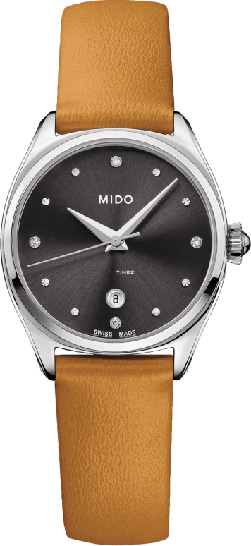 Mido,Belluna 27mm,27mm,Stainless Steel,Black,Quartz,Day,Sapphire,Crystal Glass,M024,M024.110.16.066.00