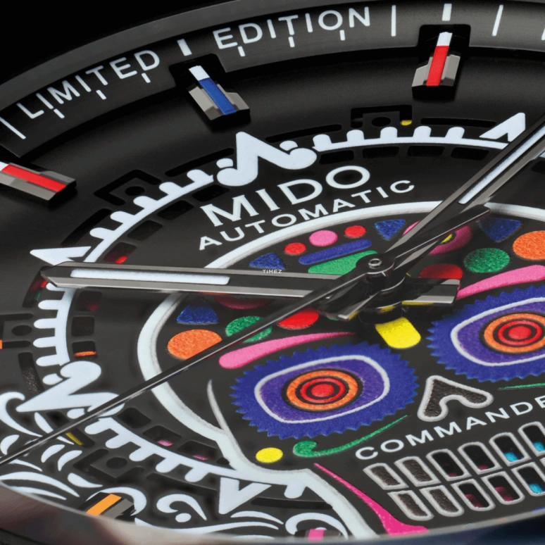Mido,Commander 42mm,42mm,Stainless Steel,Multi-Color,Black,Automatic,Big Date,80hours,M021,M021.626.33.051.01