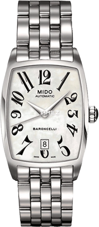 Mido,Baroncelli 29.50x36.50mm,29.50x36.50mm,Stainless Steel,White,Automatic,Day,42hours,M003,M003.307.11.112.00