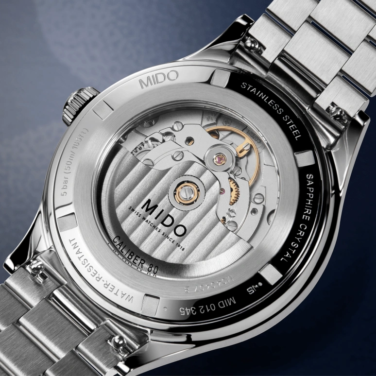 Mido,Multifort 40mm,40mm,Stainless Steel,Blue,Automatic,Day,Sapphire,M040,M040.407.11.047.00