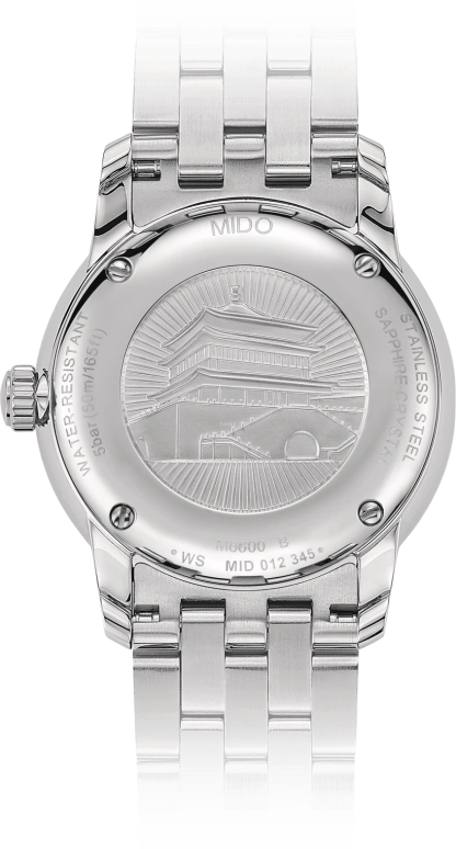Mido,Baroncelli 38mm,38mm,Stainless Steel,White,Automatic,42hours,Sapphire,M8600,M8600.4.N1.6