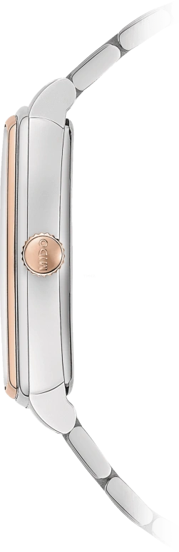 Mido,Baroncelli 30.50x35mm,30.50x35mm,Stainless Steel,Rose Gold,White,Automatic,42hours,In-house Caliber,M041,M041.307.22.016.00