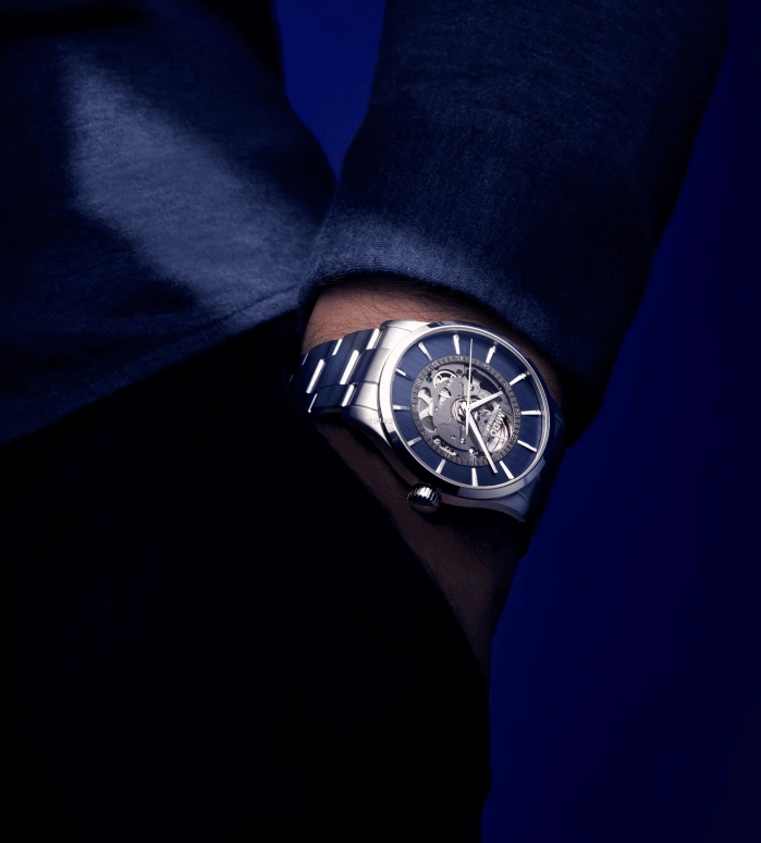Mido,Multifort 42mm,42mm,Stainless Steel,Skeleton,Blue,Automatic,80hours,In-house Caliber,M038,M038.436.11.041.00