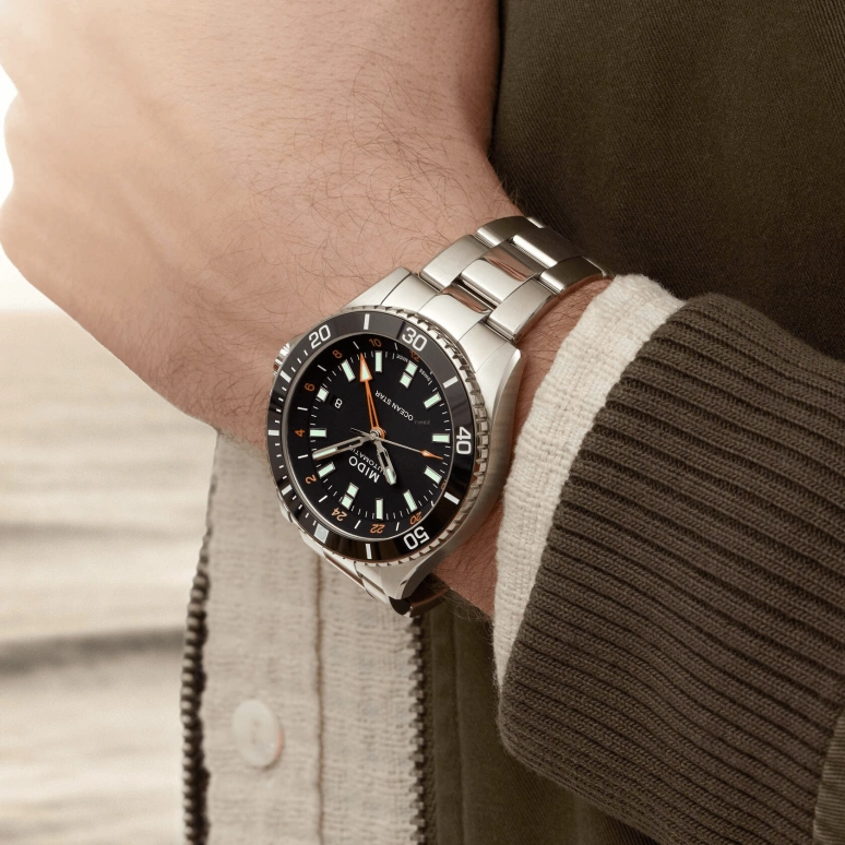 Mido,Ocean Star 44mm,44mm,Ceramic,Stainless Steel,Black,Automatic,Chronograph,Date,M026,M026.629.11.051.01