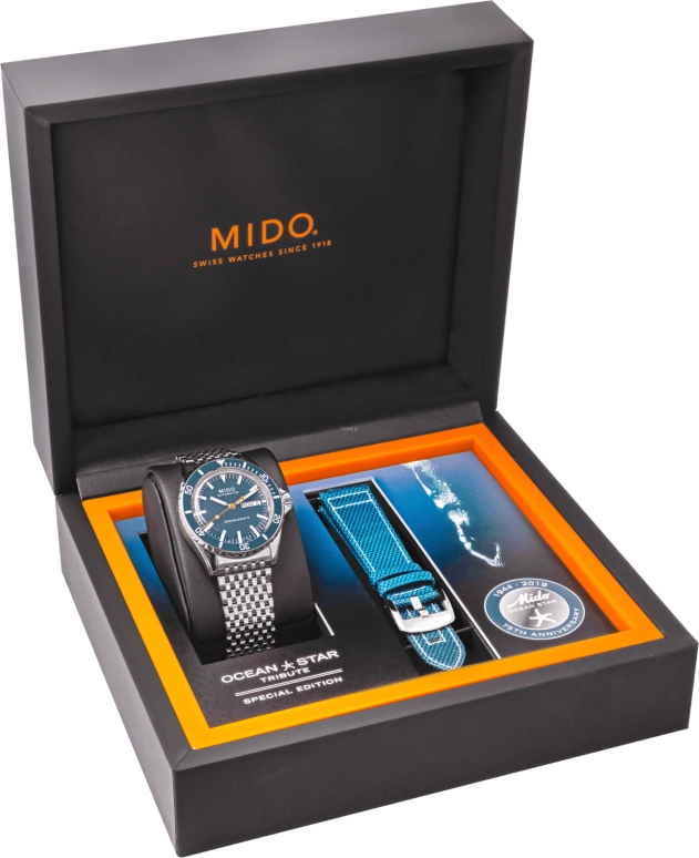 Mido,Ocean Star 40.50mm,40.50mm,Stainless Steel,Blue,Automatic,Date,Day,M026,M026.830.11.041.00