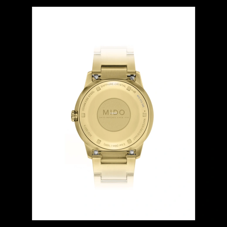 Mido,Commander 35mm,35mm,Stainless Steel,Black,Automatic,Day,Sapphire,Crystal Glass,M021,M021.207.33.051.00